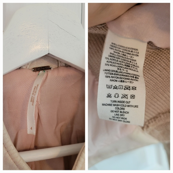 Free People- vegan leather jacket - Picture 7 of 8